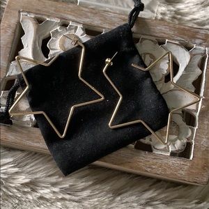 Star Hoop Earrings